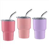 6Pack Mini Tumbler Shot Glass with Straw & Lid, Mini Tumbler Cups, Double Wall Tumbler Shot Glasses, V1366-AZ2-W-16303