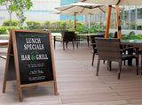 P&P Rustic Wooden Double-Sided Chalkboard Sign for Indoor & Outdoor Use V767-XJJ38-TN-CX-S-V1