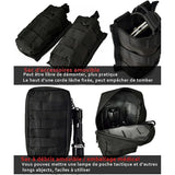 Tactical Vest, Adjustable Plate Carrier for Army, Police, Black V1237-ZY-203-4479