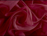 2 Sheer Voile Curtains 544cm wide 230cm long + 30 Pinch Pleat Hooks Wine Red New V702-CNA5-2-2 WINE