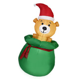 Xmas Inflatable Bear Decoration Outdoor Yard Garden LED Light Luminous Air Model V1294-YM0901-3111240246311