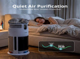 LUVIMO Pet Air Purifier H13 HEPA Smart Air Cleaner CADR 350 w/ Cat Toys for Home PET-PURI-SCRATCH01-WH