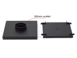 Matt Black 150x150mm Tile Insert Floor Drain Shower Grate 50mm Outlet Watermark V1233-SQTI0150D50BL