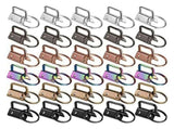 180 Pcs Key Fob Hardware 6 Colors Keychain Wristlet with Ring Chain 1 Inch V1370-AZ4-07928