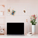 Masteelf 3-Piece Wire Wall Panels for Photo Display, Iron Picture Frames, and Decorative Photo V1370-AZ4-16317