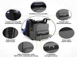 Premium Wheelchair Storage Bag - Large Capacity Organizer Pouch with 4 Zippered Compartments V1258-WCHAIR-BAG-01
