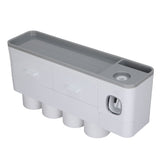 Hanging Magnetic Toothbrush Holder Set with Toothpaste Dispenser Squeezer Toiletry Drawer Holder for V1294-YM0716-3112220052511