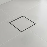 15x15cm Square Shower Drain with Removable Tile Insert Grate Matte Black 304SS, CUPC Certified for V63-955531