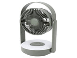 LED Light Tabletop Small Fan 10000mAh Wall Mounted USB 110&deg Automatic Shake Remote Control Night V1294-YM0901-3113230151712