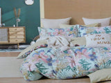 300TC Lily Flowers Multi Reversible Cotton Floral Quilt Cover Set Queen V442-ATX-QUILTCS-300TCLILYFLOWERS-MULTI-QS