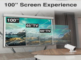 Laser Multi-Angle Tube LED Projector, Android TV 1080p V1031-PJ-TUHDA1-518