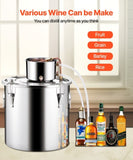 Moonshine Still 13 Gal Water Alcohol Distiller Brewing Kit Stainless Steel V952-DLNTZLQYS1327T38UV3
