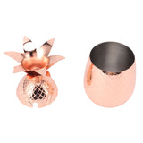 Cocktail Shaker Pineapple Shape Stainless Steel Polished Smooth Surface 500ml for Home Bar Rose Gold V1294-YM0703-3118230139911