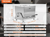 Manual Meat Mixer, 30L Tilt Tank Meat Processing Equipment, Stainless V952-SYRLJBJKQXK2VX73T001V0