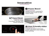 EUROCHEF 60cm 4 Zone Induction Cooktop, 7200W Electric, FlexZone Function, Touch Controls V219-COKICTEC641A