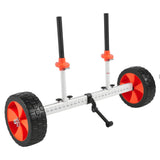 Kayak Cart, 104 kg Load Capacity, Canoe Cart Dolly with 25.4 cm Solid PU Tires & Kickstand, V952-CZSPHTTC10INTL5QS001V0