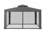 Instahut Gazebo Marquee 3m Outdoor Event Tent Camping Party Mesh Wall Canopy Grey GAZEBO-IR-WED-3X3-GY