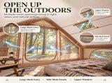 Weisshorn A-Frame Inflatable Air Tent with Mesh Windows, Family Glamping XFSK-KH-DU-CA