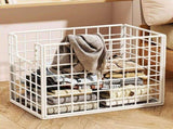 Laundry Hamper, Large Metal Wire Frame Laundry Organizer Basket, Freestanding Tall Clothes Hamper, V1366-AZ2-W-12519