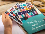 2026 Flower Print Planner Twin Coil Binding Planner Weekly Monthly Journal for Daily Scheduling Note V1192-AZ-W-23309