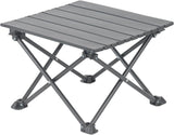 Roll Up Camping Table with Carry Bag, Lightweight Aluminium Table for Picnics, BBQs, Travel and V1189-LC-AMZ-00056