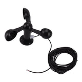 Anemometer Sensor Wind Speeds Cup with 8M Waterproof Cable 4cm Mounting Hole Anti Interference 3 V1294-YM0706-3111230214811