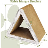 Foldable Triangle Cat Scratcher with 6 Sides V1237-ZY-908-095