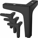 Set of 4 Legs Loads Up to 600 kg, 17 cm Modern Metal Triangular Table Legs, Hairpin V1188-TAL-03075