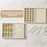 Large Velvet Jewelry Tray Display Drawer Inserts 2 Pack Stackable Jewelry Organizer for Earring V1107-107-38881-BLK1