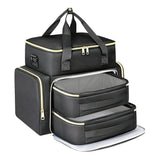 Nail Polish Organizer Case, Gel Polish Travel Case Bag with 2 Removable Pouches, Gel Nail Kit Bag V1366-AZ2-W-23606