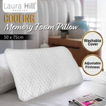 Laura Hill Cooling Memory Foam Pillow - Single PLW-YTX-GEL