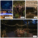 80M Festoon String Lights Kits Christmas Wedding Party Waterproof outdoor V255-10M10B-8