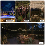 60M Festoon String Lights Kits Christmas Wedding Party Waterproof outdoor V255-10M10B-6