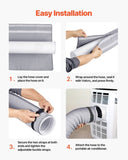 VEVOR Air Conditioner Hose Cover Wrap Portable AC Insulated Exhaust Hose Sleeve V952-KDRGTMST1JT6D7TPDV0