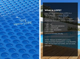 Aqua Buddy Pool Cover 600 Micron Heat Solar Blanket 9.5x5m w/ 5.55m Roller PC-95X50-XL-BL-ROLLER