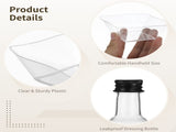 36 Sets Salad Appetizer Cups, Clear Plastic Salad Bowls with Dressing Bottles, Forks, Labels, V1192-AZ-W-18534