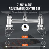 Commercial Faucet with Pre-Rinse Sprayer, 26" Height, 8" Center, 12" Swing Spout, Deck Mount Kitchen V952-JBSYCXSLTJBSN8H9GV0