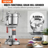 VEVOR 300g Commercial Spice Grinder Electric Grain Mill Grinder High Speed V952-DDDPSGWYMJ300P8BEV3