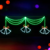 1.8M Christmas Lights 288 LED Bell Motif Light Decorations Jingle Jollys XMAS-MOT-D-BELL-MC01