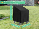 Waterproof garden chair covers - Pack of 2 - Garden furniture cover - Waterproof, weatherproof V1188-NK-BOL-652