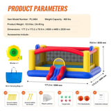 Inflatable Bounce House, Outdoor High Quality Playhouse Trampoline, Jumping Bouncer with Blower, V952-CQCBBHYC2021Z5HY3V3