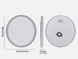 Interior Ave - 60 x 80cm Oval Frameless LED Bathroom Mirror V355-IA-OWM-80