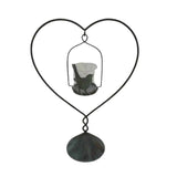 Heart On Base w Floating Candle 45cm V637-40487HRT