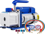 3CFM 84 L/M 1-Stage, Refrigerant Vacuum Pump Refrigeration Gauges A/C Air Conditioning 1440 RPM 1/4 V952-3CFM1-4HPZKBZJ001V3