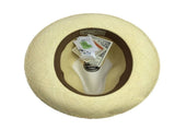 Ecuadorian Brisa Grade 8 Panama STRAW HAT Fedora Trilby MADE IN USA K10 V563-BR-STRAW-K10-M