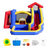 Inflatable Bounce House, Outdoor High Quality Playhouse Trampoline, Jumping Bouncer with Blower, V952-CQCBBHYC910PNGK5GV3