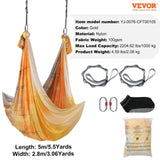 Aerial Yoga Hammock & Swing, 5 m Length, Aerial Yoga Starter Kit with 100gsm Nylon Fabric, Full V952-DCK5X28MJBJCTCNK6V0