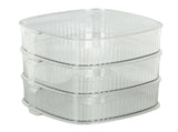 Transparent Dish Dust Cover Dustproof Multi Layer Dish Cover Multifunctional Food Cover 3 Layer V1294-YM0703-3118230076511
