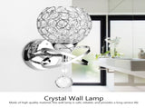 Modern Crystal Wall Lamp Bedside Night Light Bedroom Living Room Hall Lighting V1294-YM0722-JYA03270