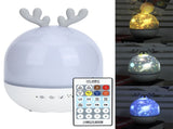 Cute USB Rechargeable Projection Lamp 360 Degree Rotating Remote Music Night Light for V1294-YM0901-3119200112411